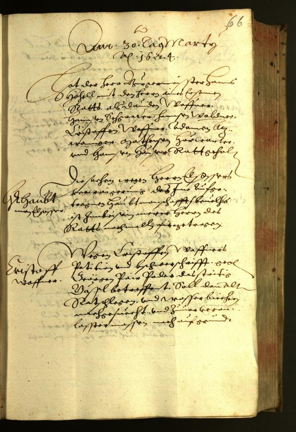 Civic Archives of Bozen-Bolzano - BOhisto Minutes of the council 1624 