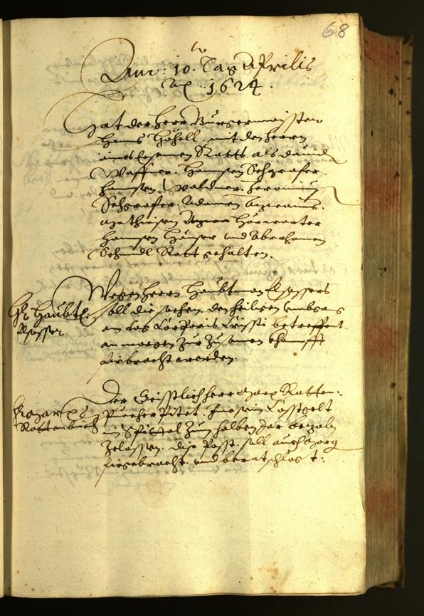 Civic Archives of Bozen-Bolzano - BOhisto Minutes of the council 1624 