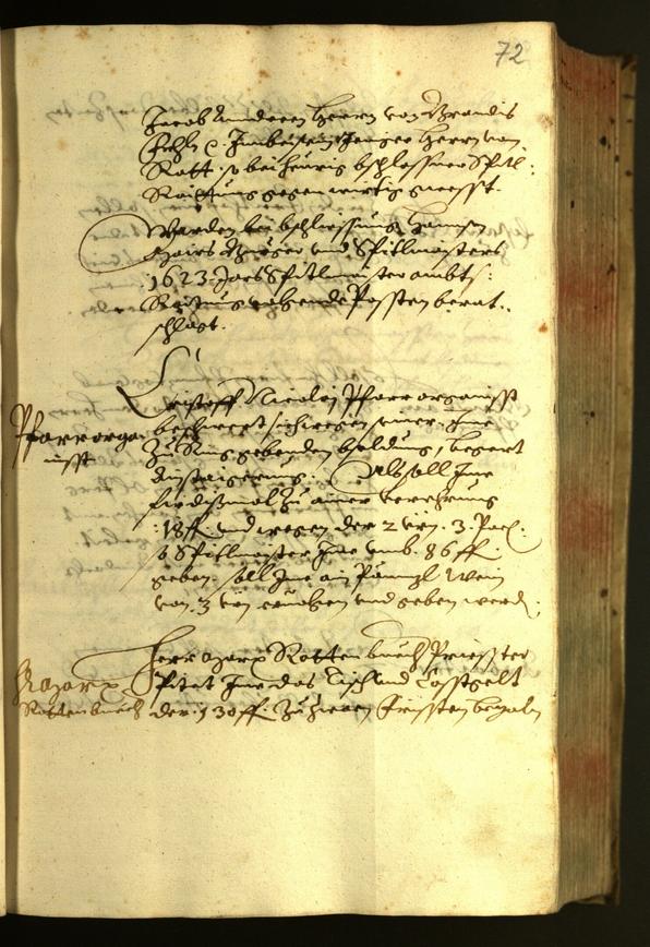 Stadtarchiv Bozen - BOhisto Ratsprotokoll 1624 