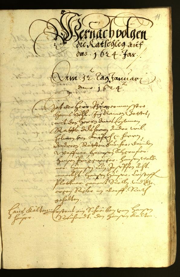 Civic Archives of Bozen-Bolzano - BOhisto Minutes of the council 1624 