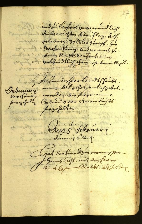 Civic Archives of Bozen-Bolzano - BOhisto Minutes of the council 1624 