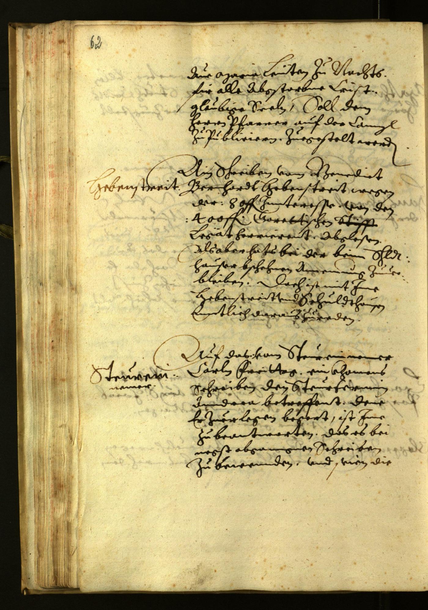 Stadtarchiv Bozen - BOhisto Ratsprotokoll 1624 