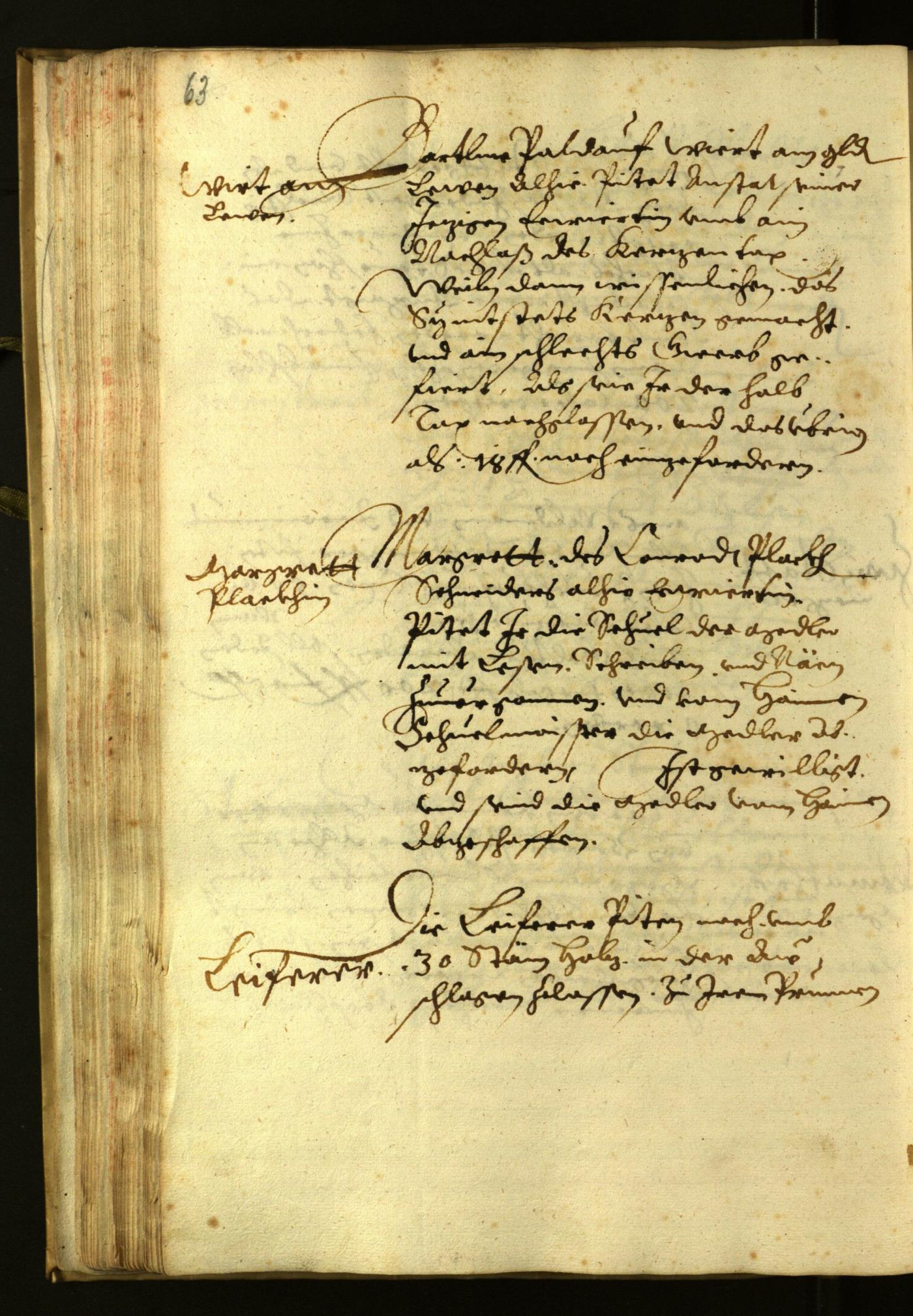 Stadtarchiv Bozen - BOhisto Ratsprotokoll 1624 