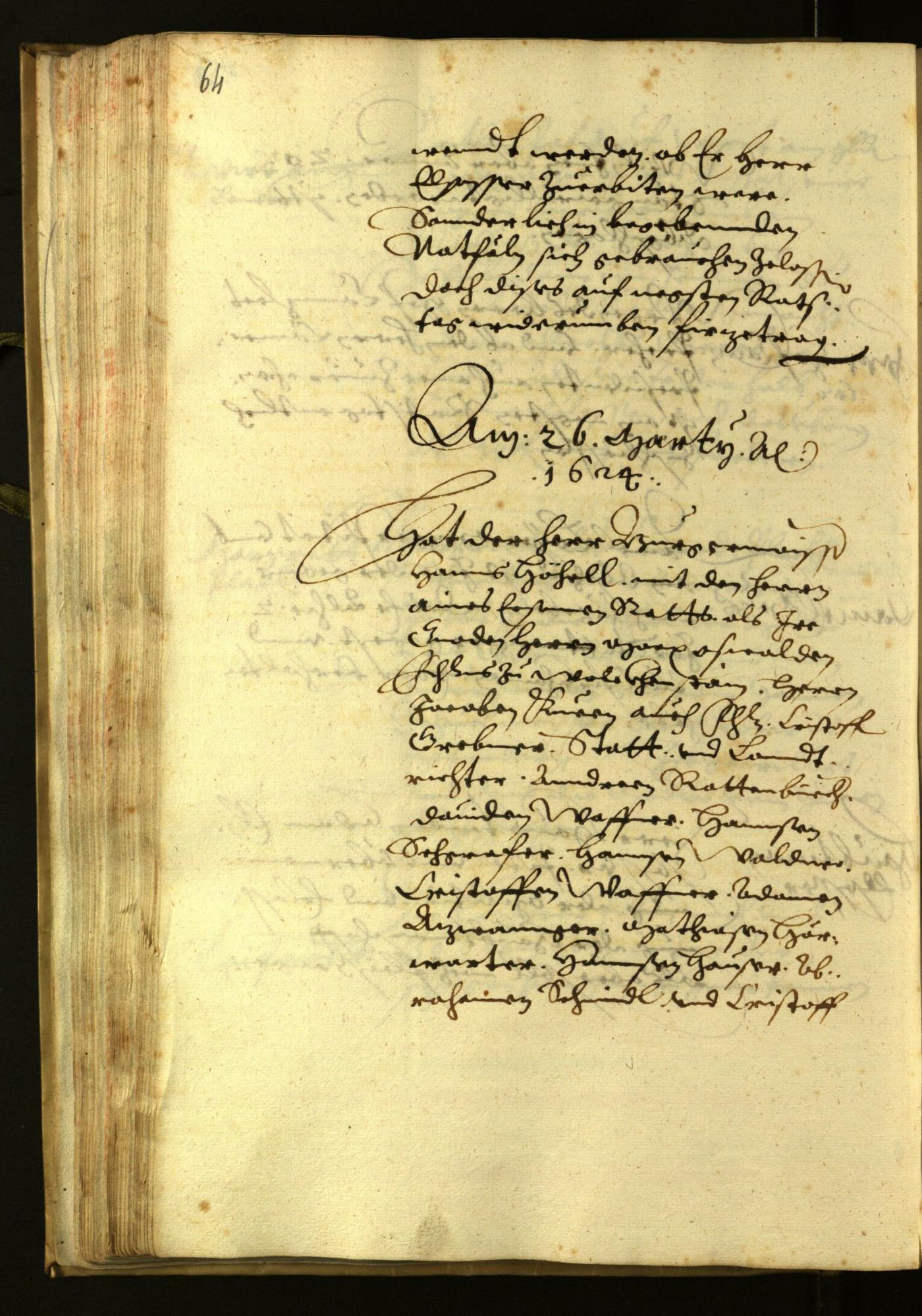 Civic Archives of Bozen-Bolzano - BOhisto Minutes of the council 1624 