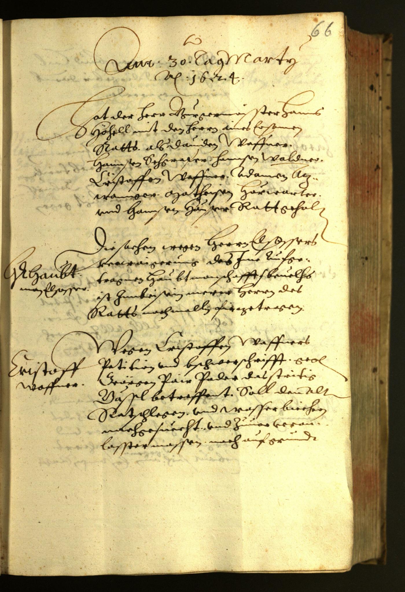 Civic Archives of Bozen-Bolzano - BOhisto Minutes of the council 1624 