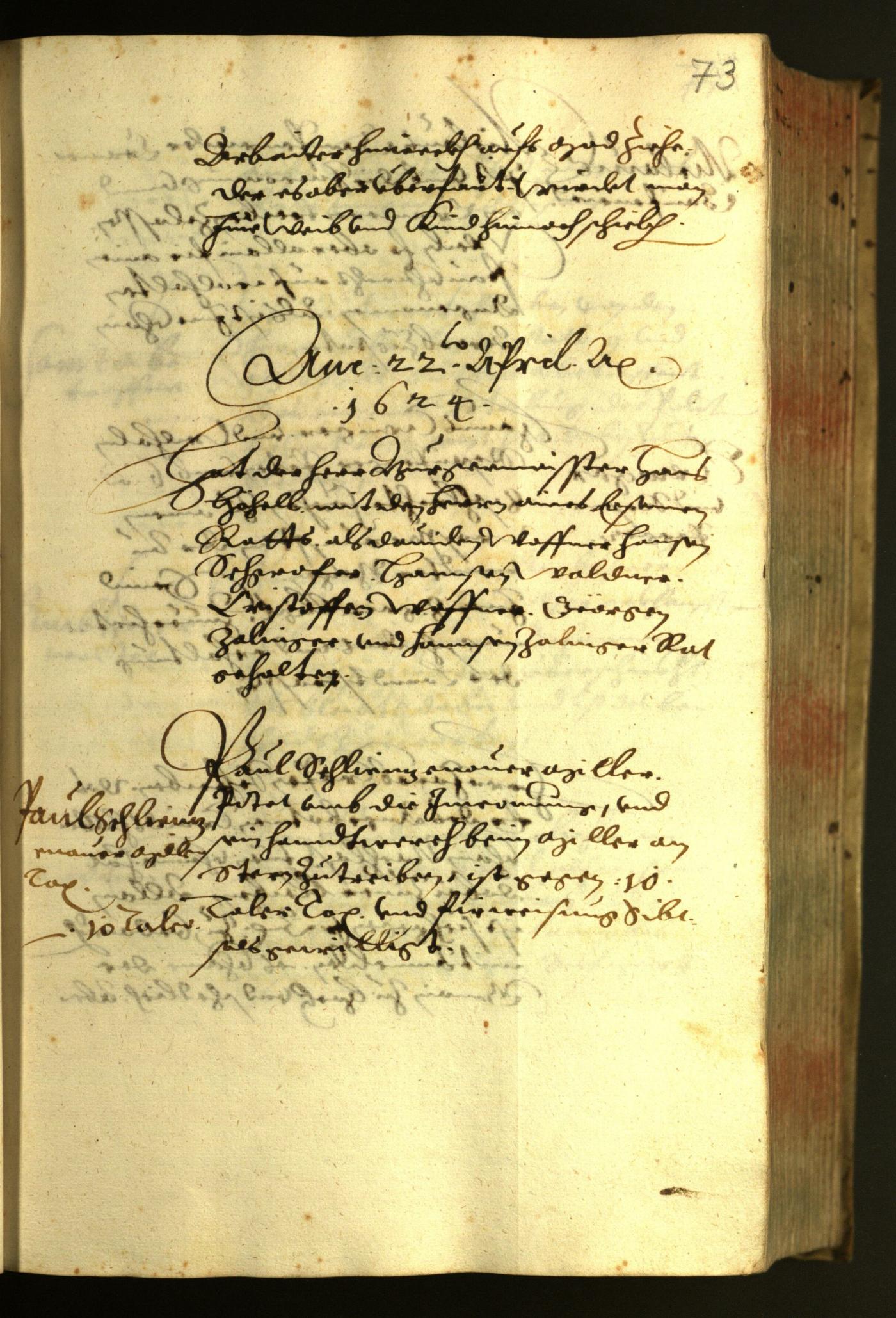 Archivio Storico della Città di Bolzano - BOhisto protocollo consiliare 1624 