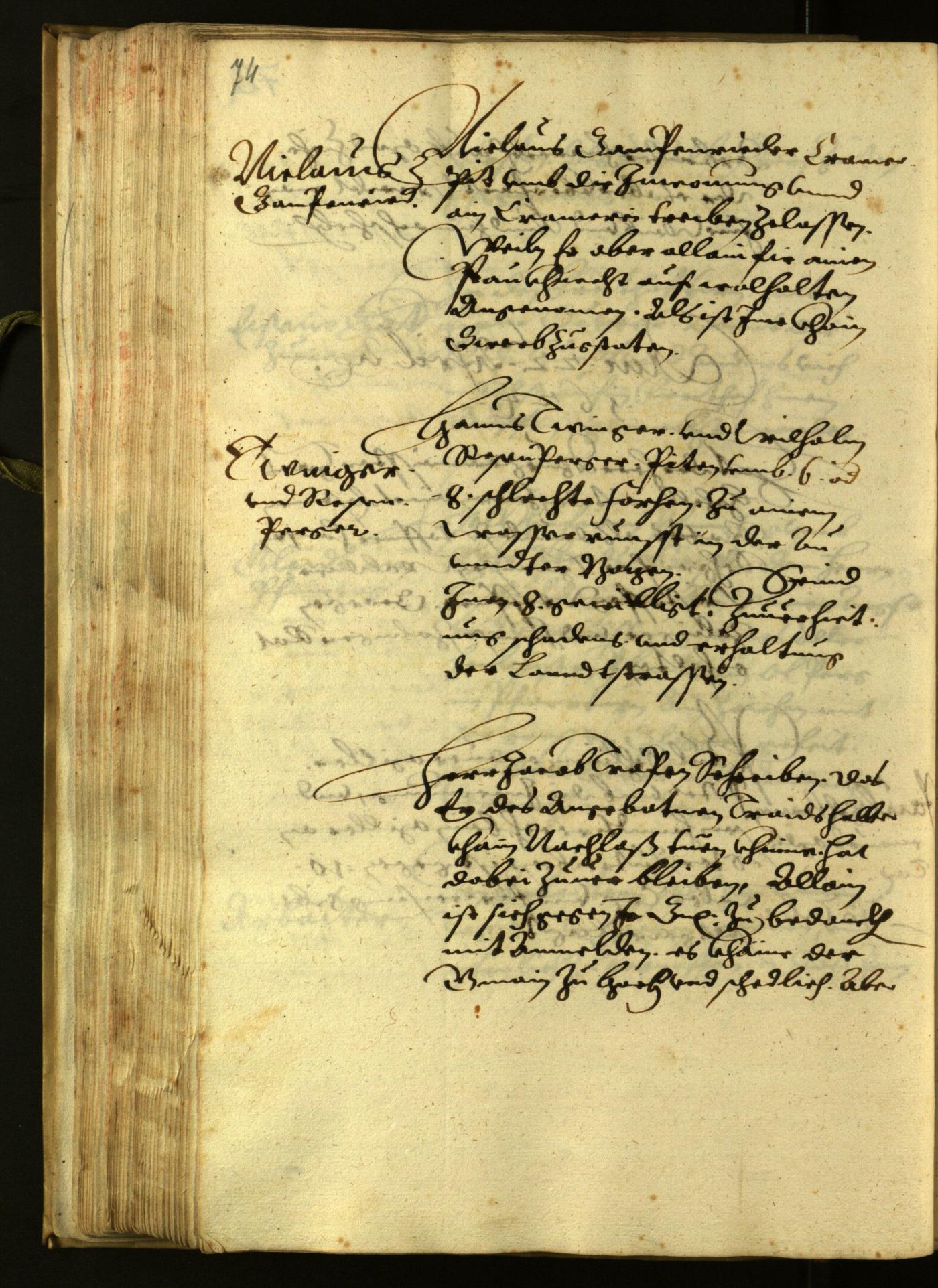 Stadtarchiv Bozen - BOhisto Ratsprotokoll 1624 