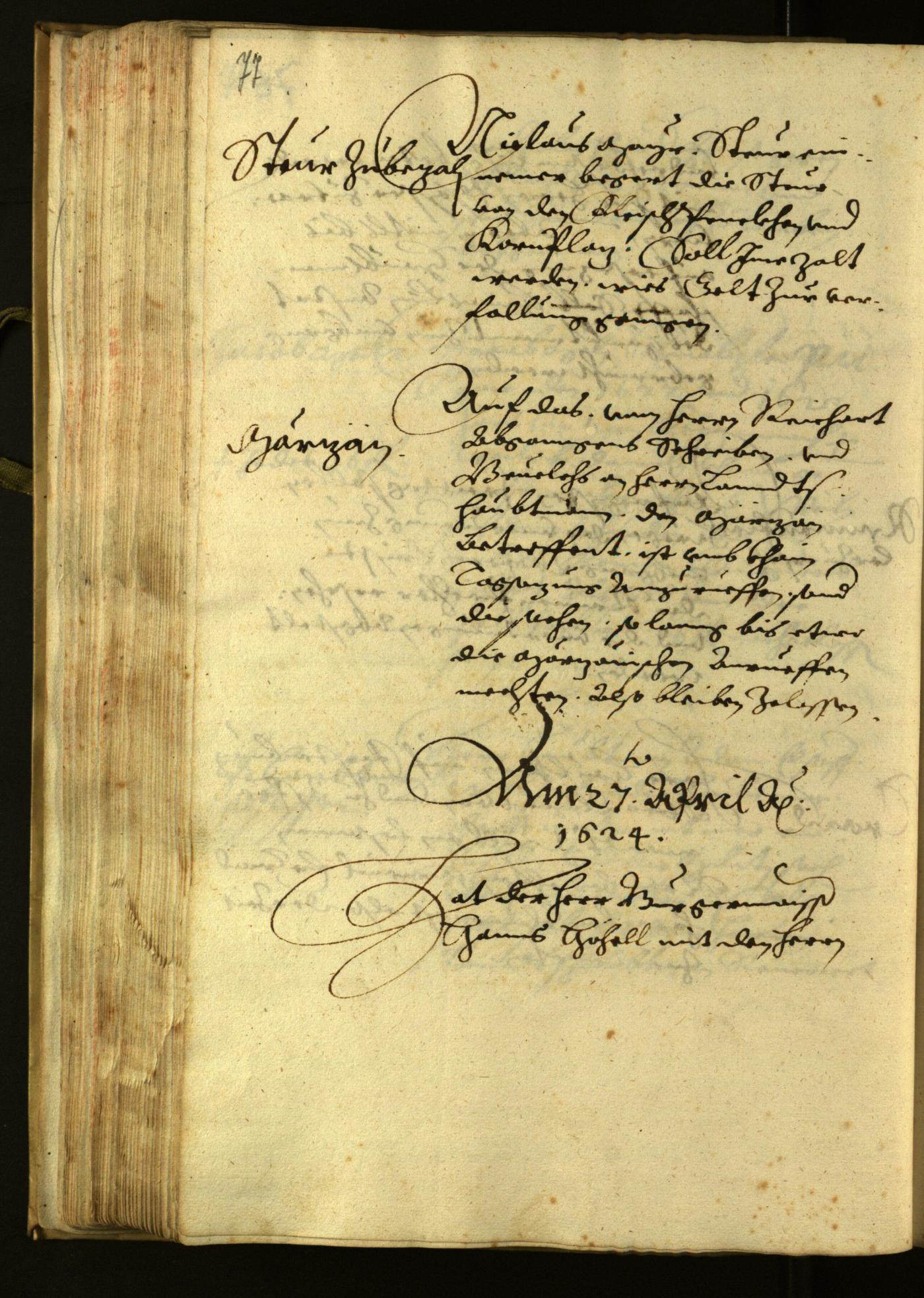 Civic Archives of Bozen-Bolzano - BOhisto Minutes of the council 1624 