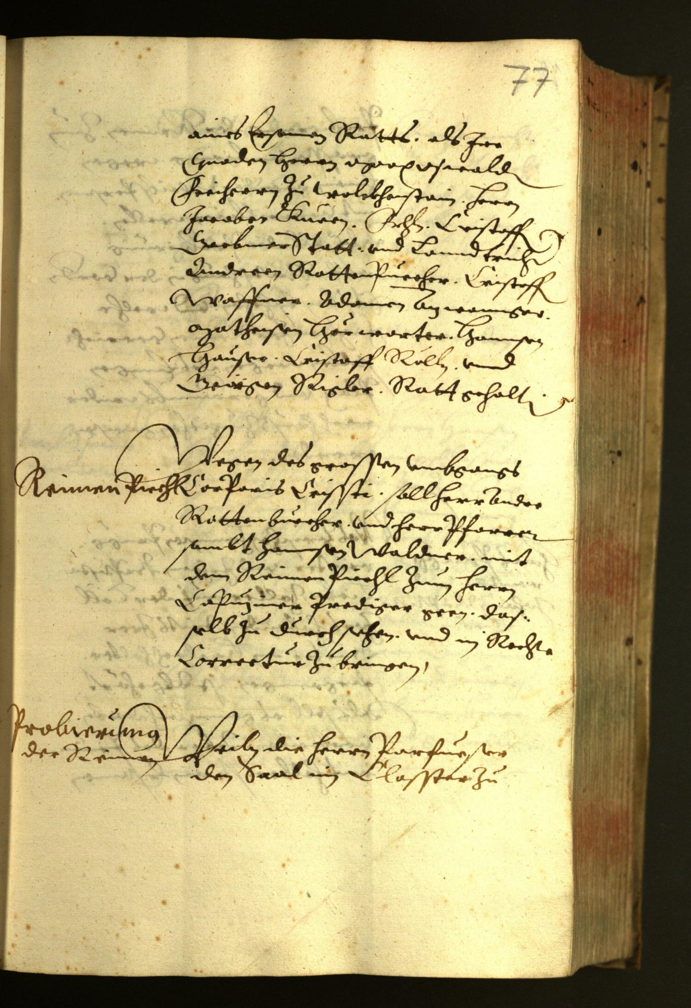 Stadtarchiv Bozen - BOhisto Ratsprotokoll 1624 