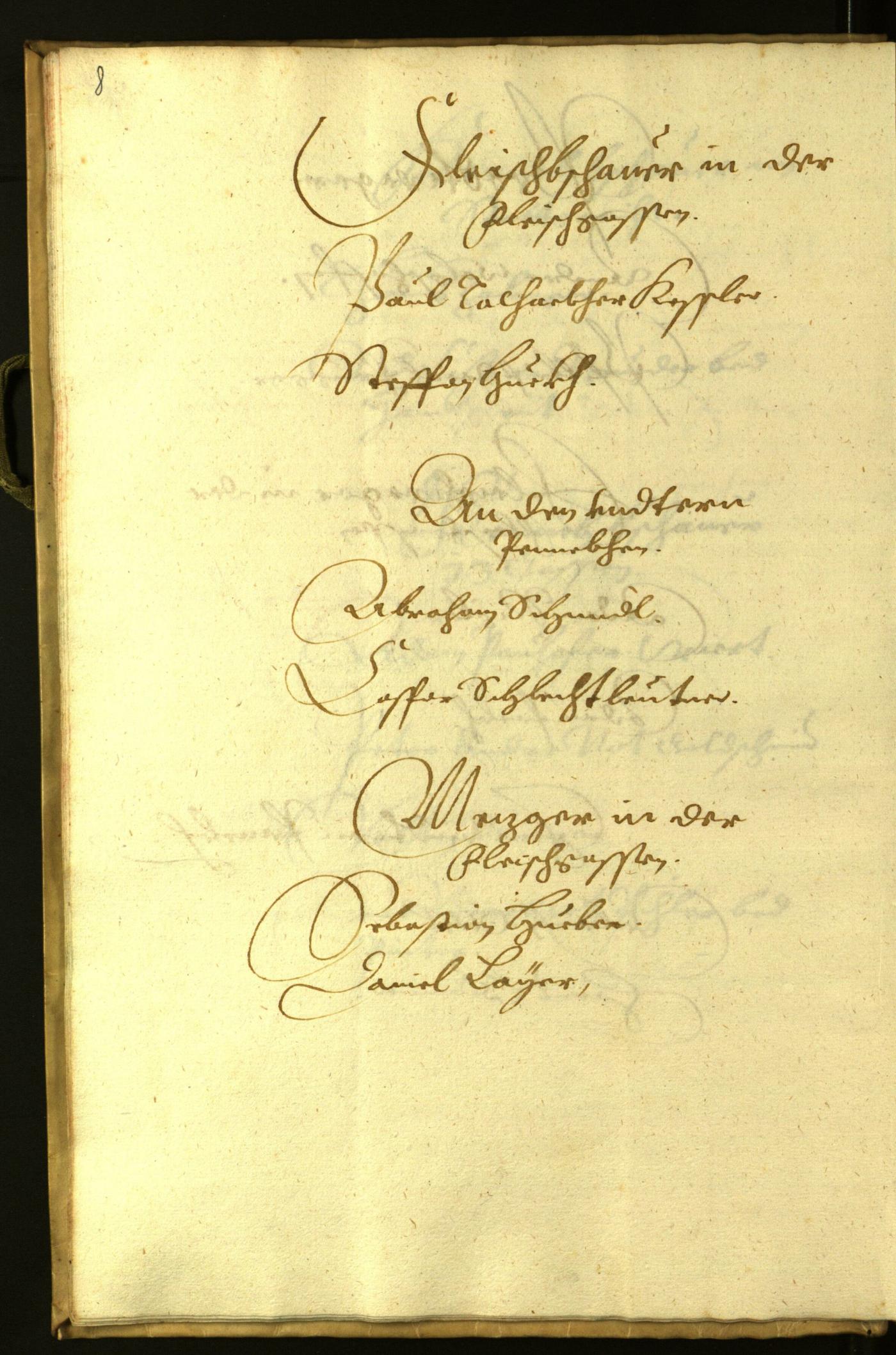 Stadtarchiv Bozen - BOhisto Ratsprotokoll 1624 