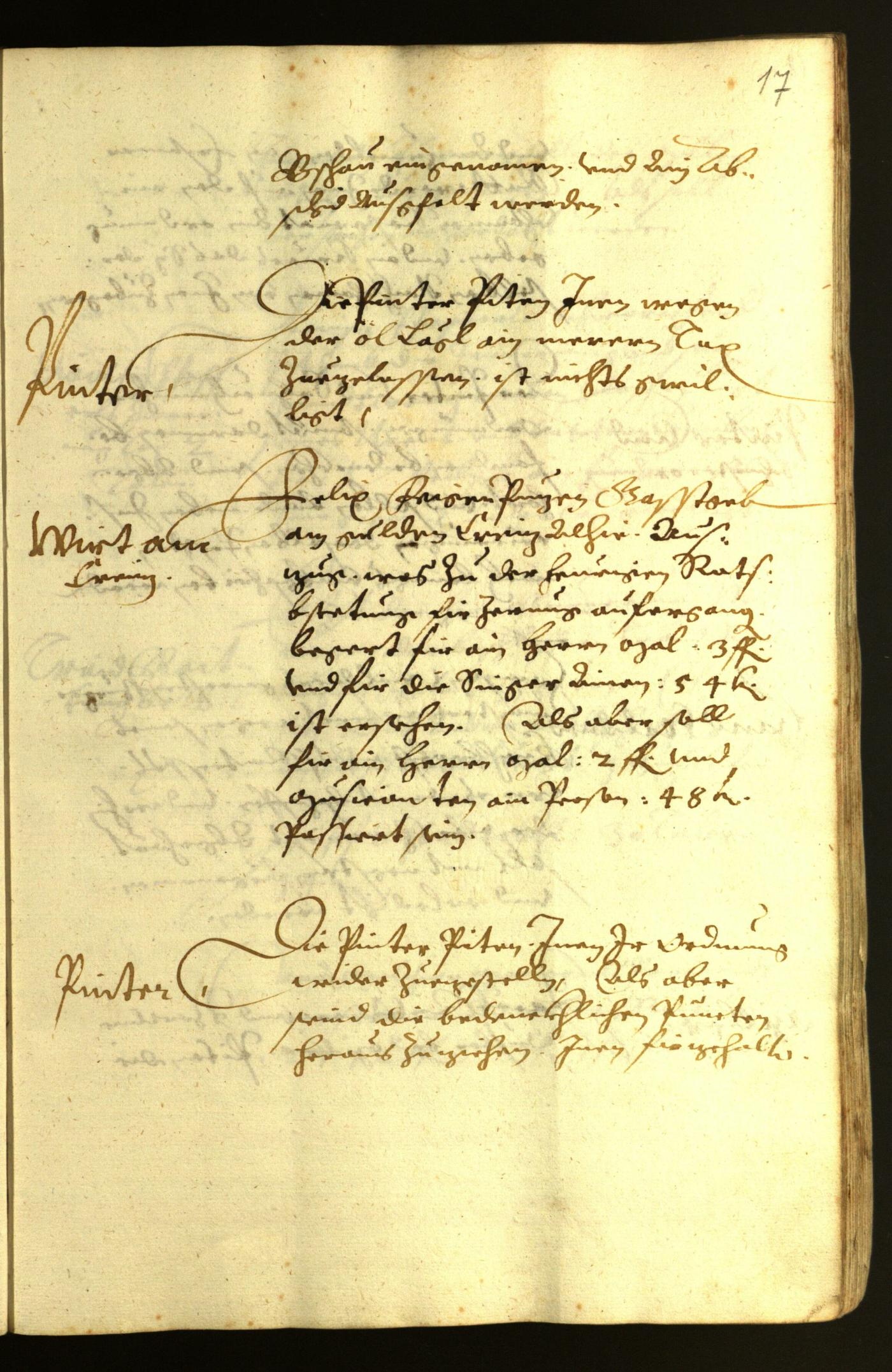 Stadtarchiv Bozen - BOhisto Ratsprotokoll 1624 