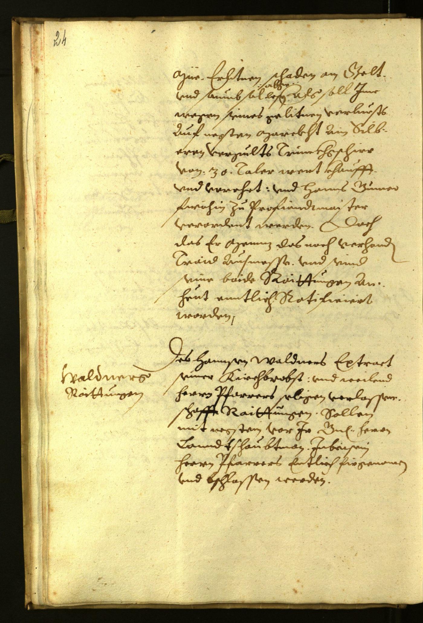 Civic Archives of Bozen-Bolzano - BOhisto Minutes of the council 1624 