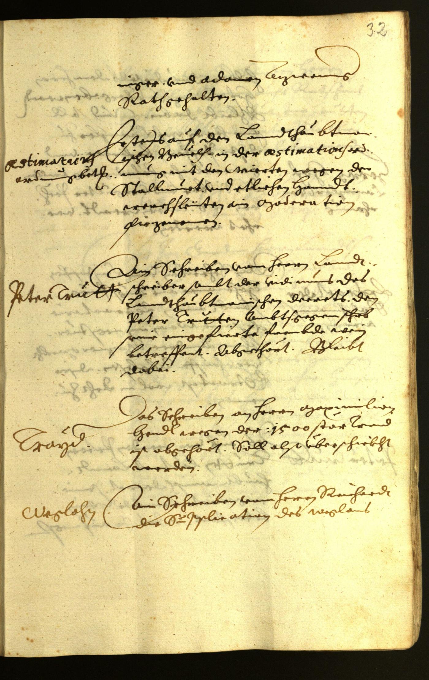 Stadtarchiv Bozen - BOhisto Ratsprotokoll 1624 