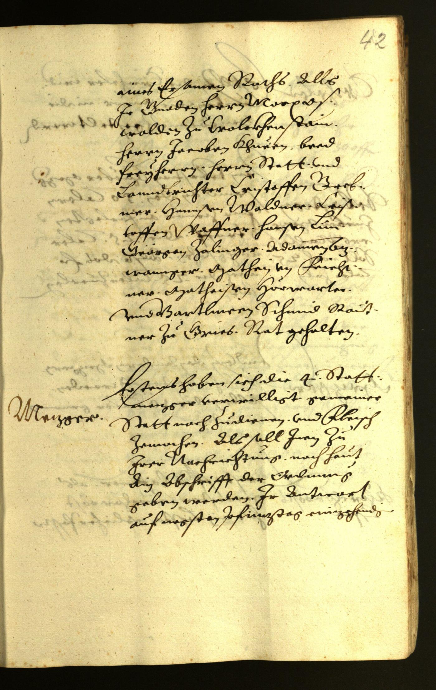 Stadtarchiv Bozen - BOhisto Ratsprotokoll 1624 