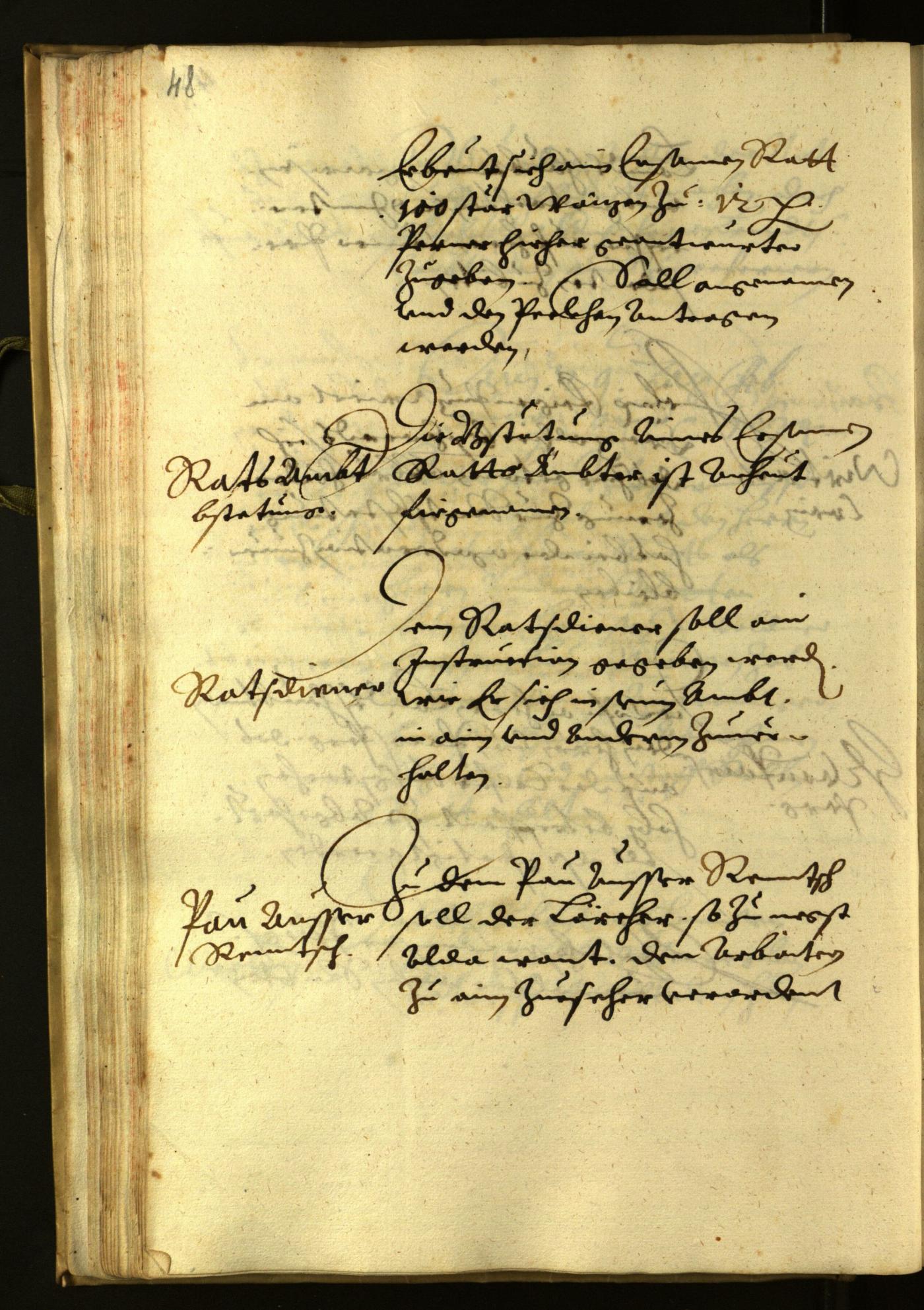 Stadtarchiv Bozen - BOhisto Ratsprotokoll 1624 