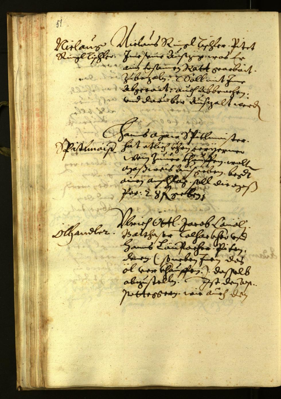 Stadtarchiv Bozen - BOhisto Ratsprotokoll 1624 