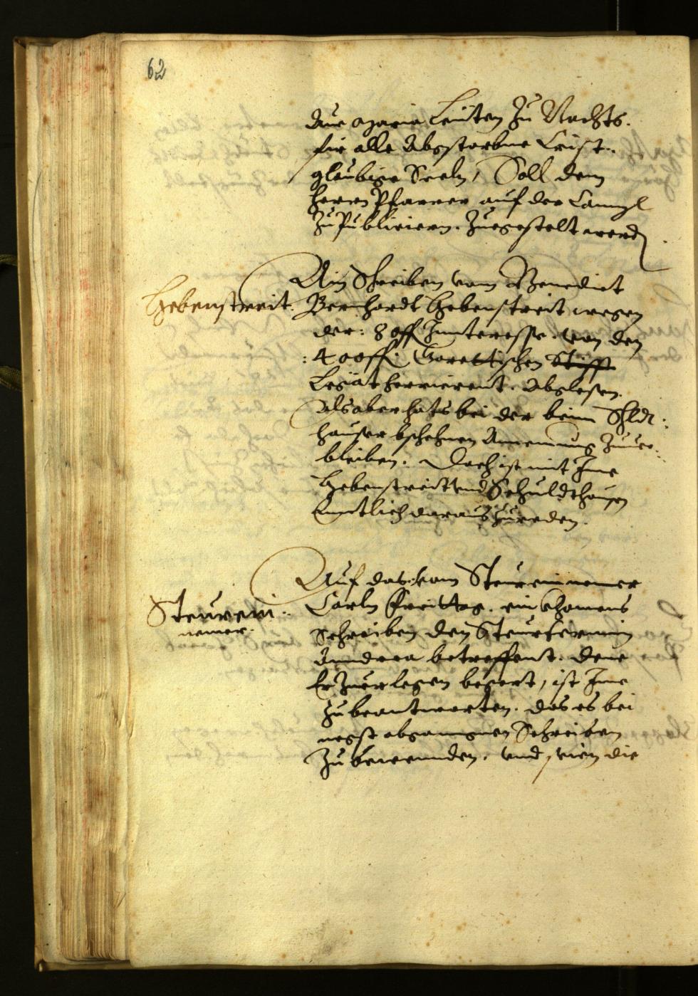 Stadtarchiv Bozen - BOhisto Ratsprotokoll 1624 