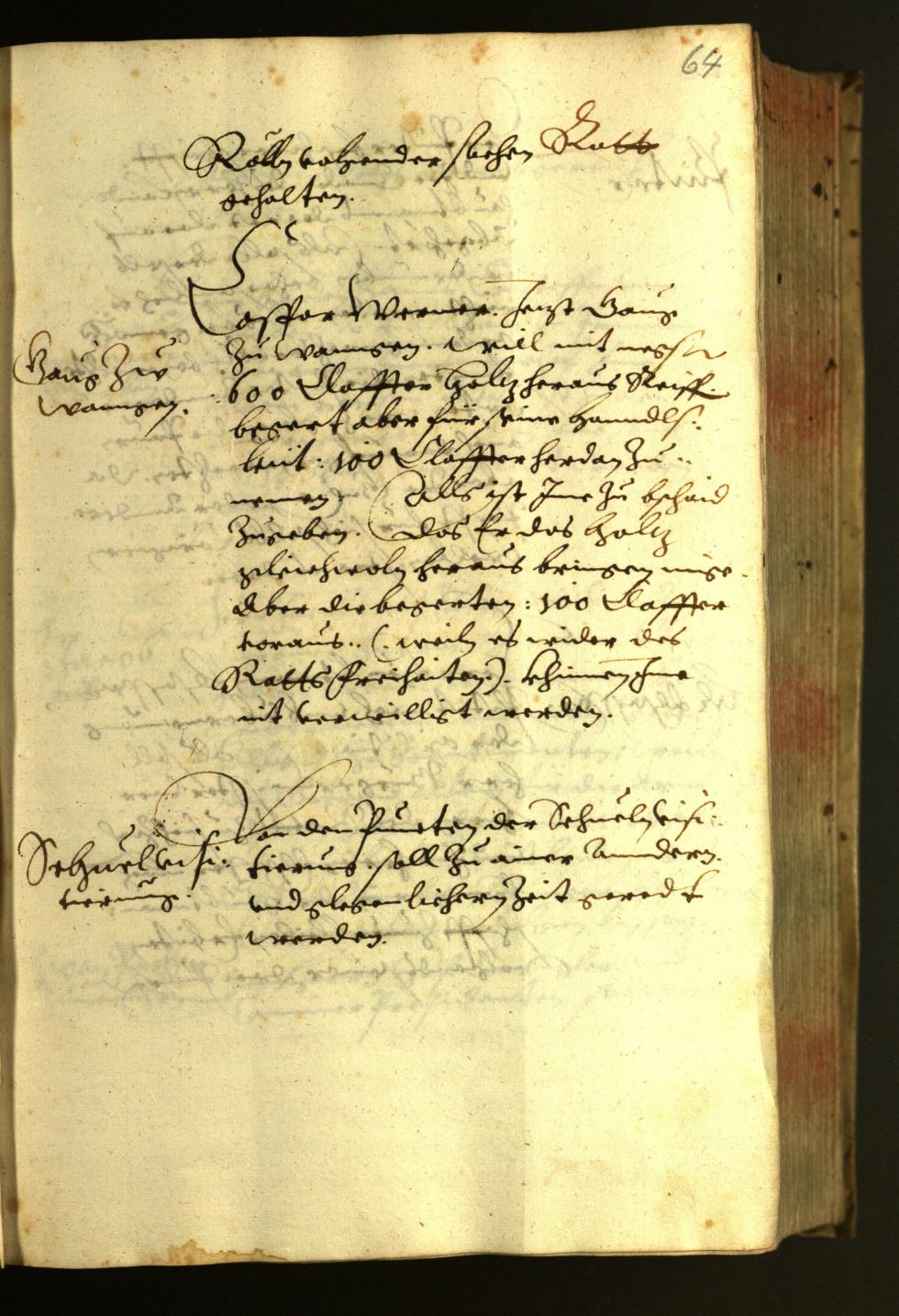 Stadtarchiv Bozen - BOhisto Ratsprotokoll 1624 