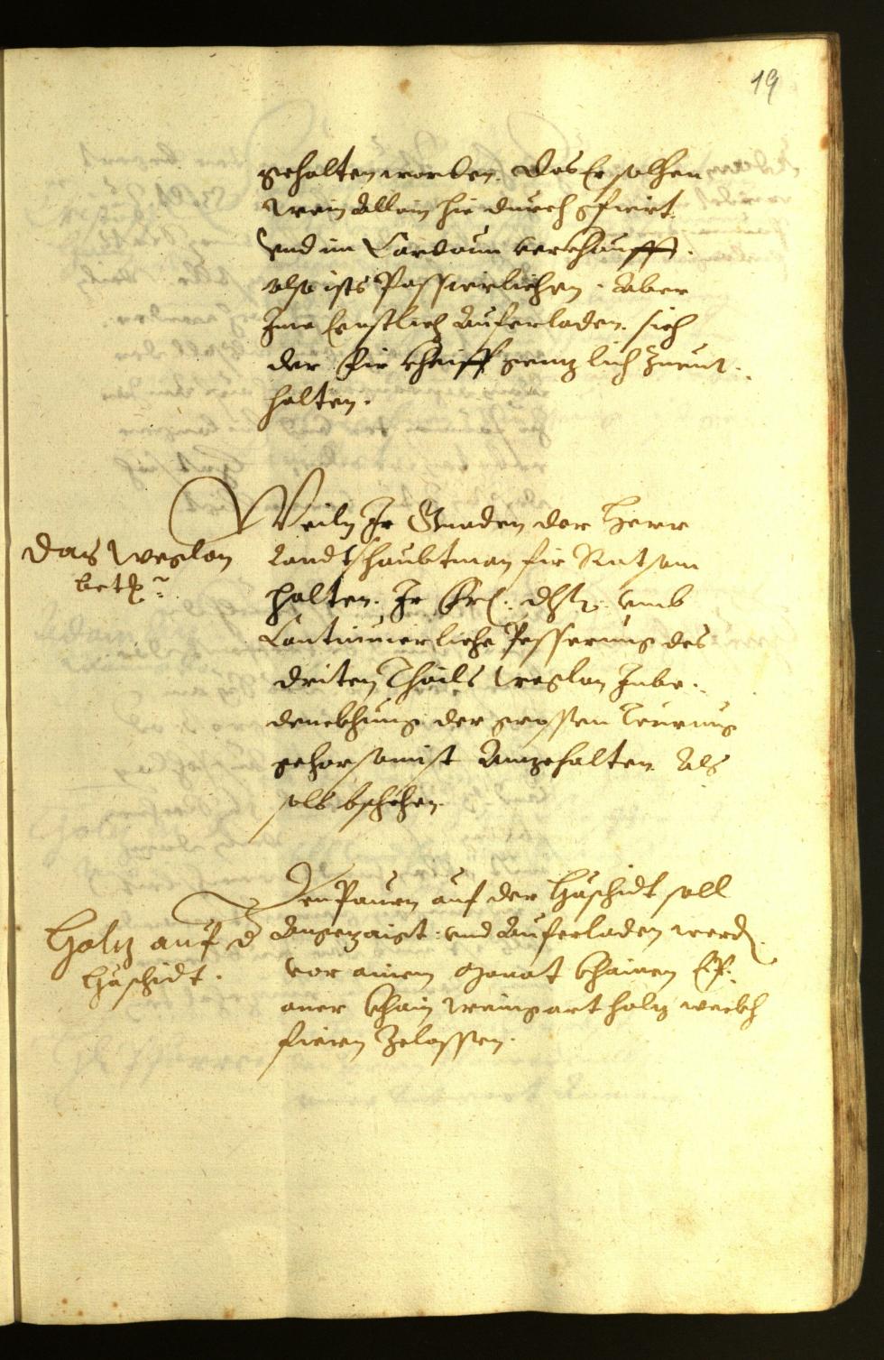 Stadtarchiv Bozen - BOhisto Ratsprotokoll 1624 