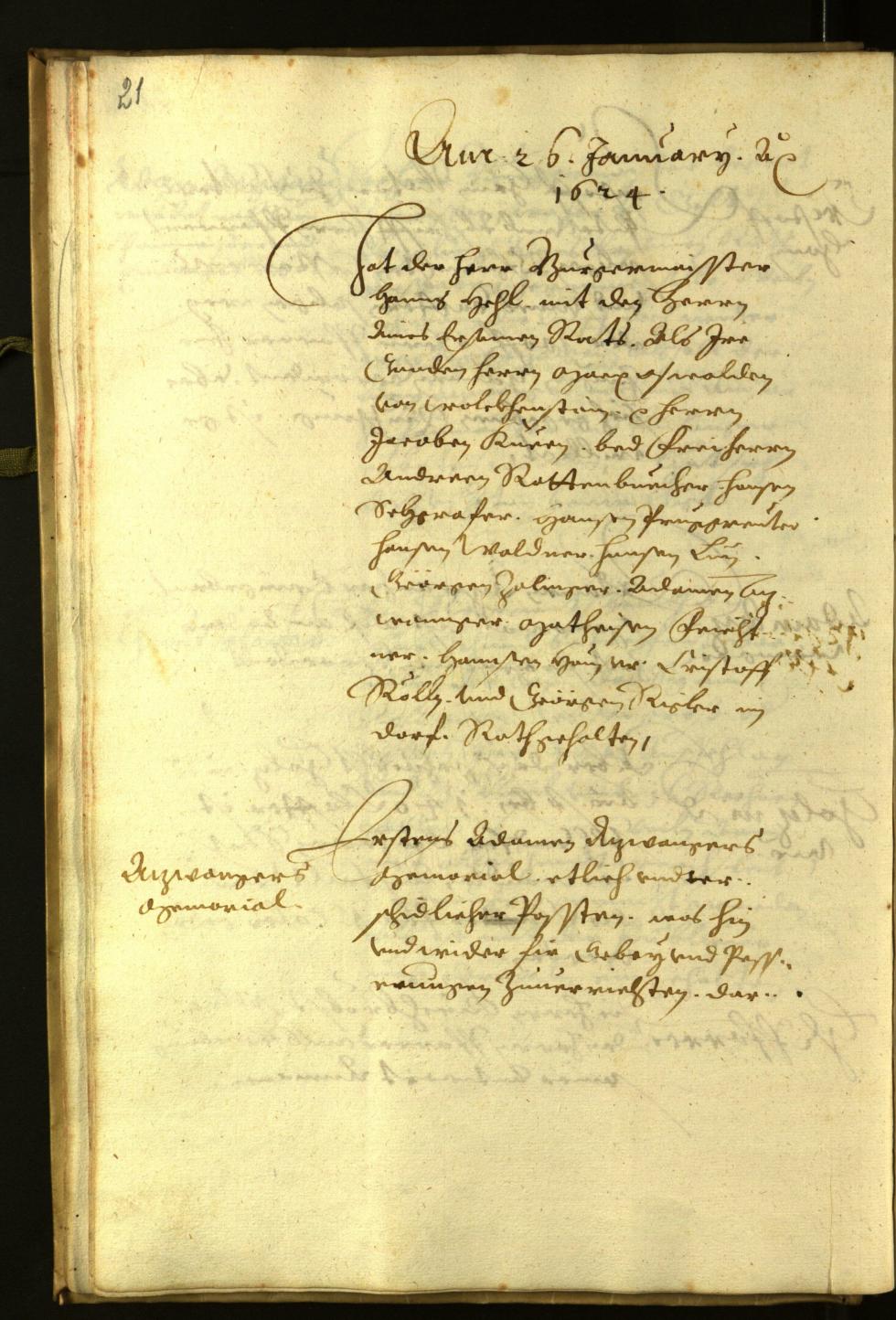 Civic Archives of Bozen-Bolzano - BOhisto Minutes of the council 1624 