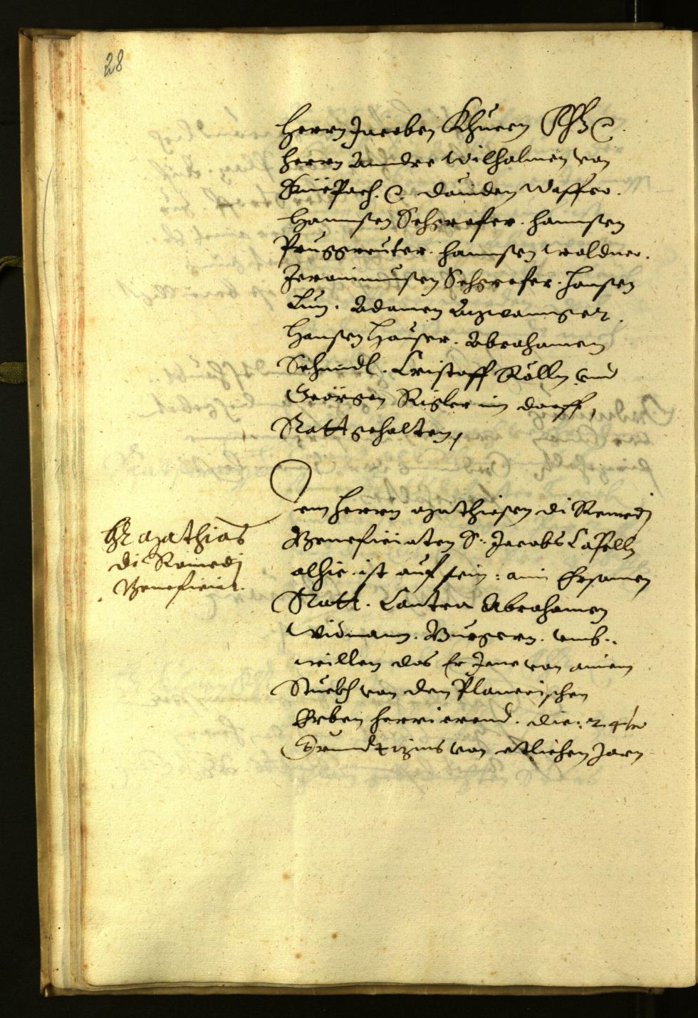 Stadtarchiv Bozen - BOhisto Ratsprotokoll 1624 