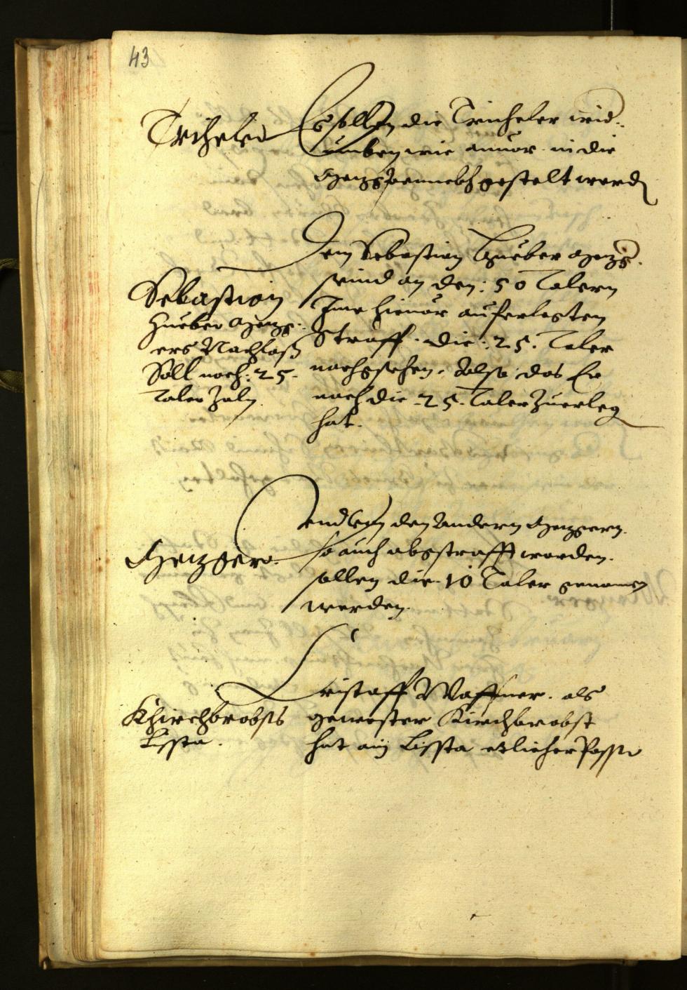 Stadtarchiv Bozen - BOhisto Ratsprotokoll 1624 