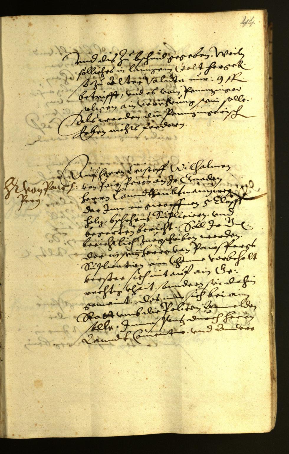 Stadtarchiv Bozen - BOhisto Ratsprotokoll 1624 