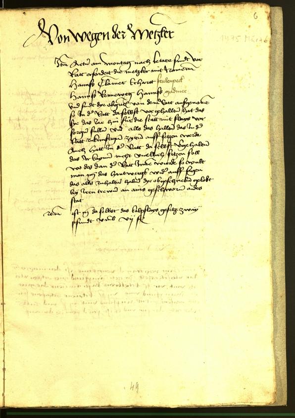 Civic Archives of Bozen-Bolzano - BOhisto Minutes of the council 1475 