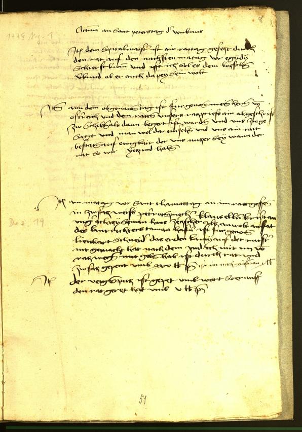 Civic Archives of Bozen-Bolzano - BOhisto Minutes of the council 1475 