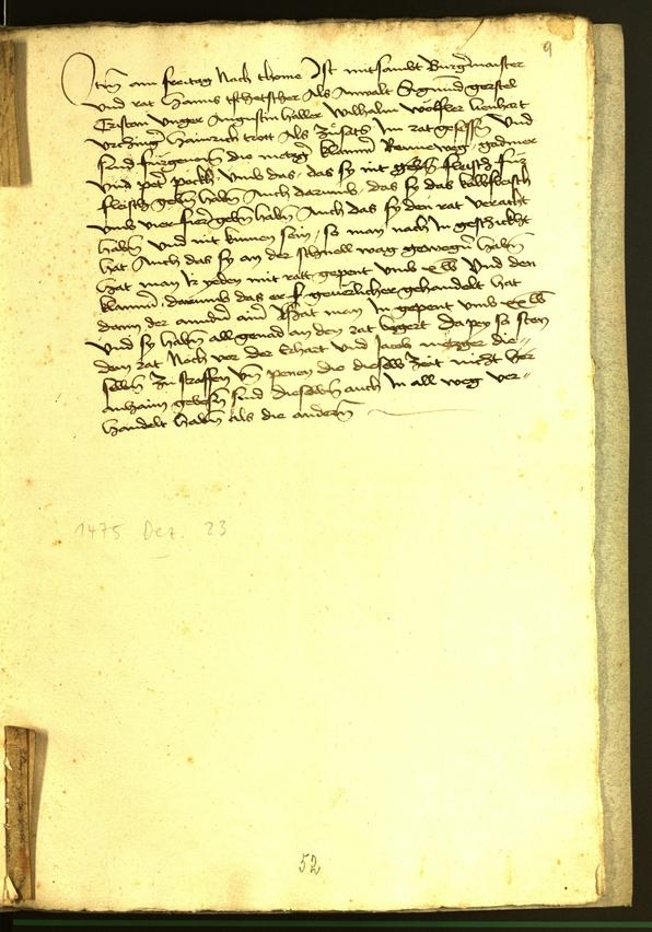 Civic Archives of Bozen-Bolzano - BOhisto Minutes of the council 1475 