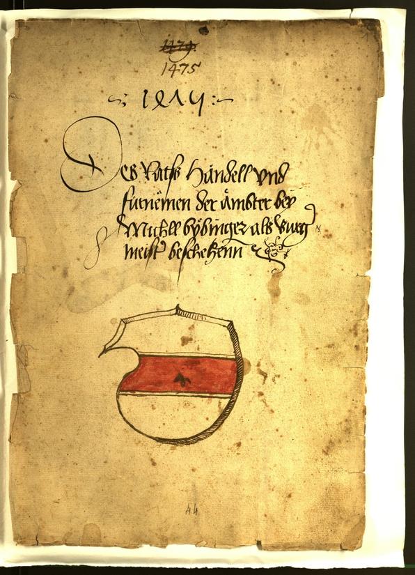 Stadtarchiv Bozen - BOhisto Ratsprotokoll 1475 