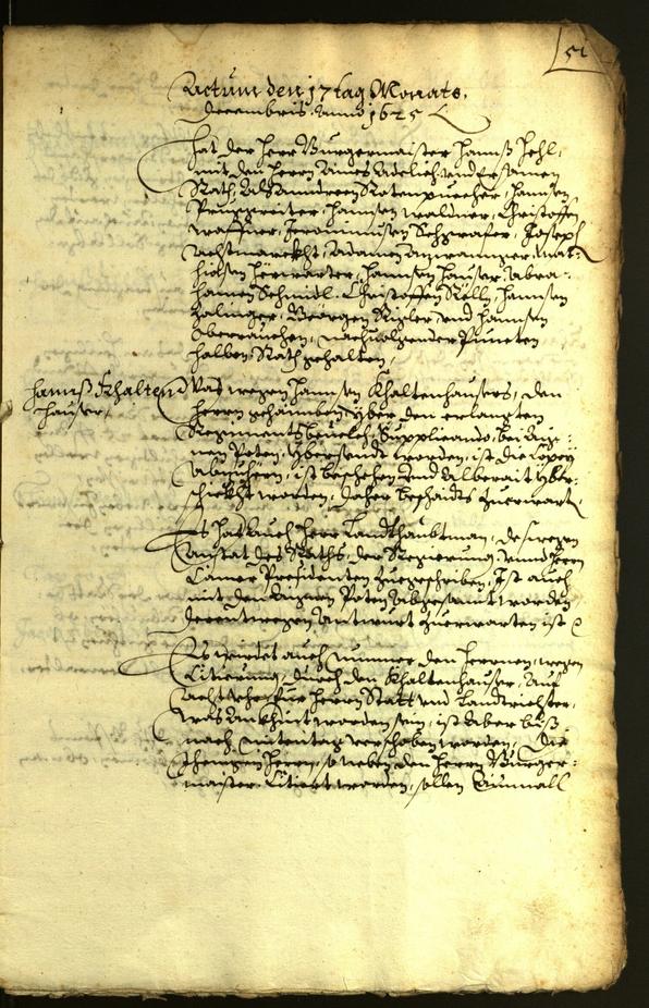 Civic Archives of Bozen-Bolzano - BOhisto Minutes of the council 1625 