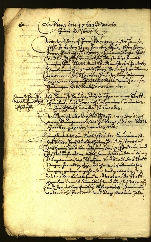 Civic Archives of Bozen-Bolzano - BOhisto Minutes of the council 1625 