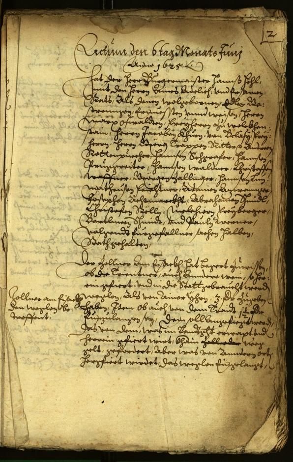 Civic Archives of Bozen-Bolzano - BOhisto Minutes of the council 1625 