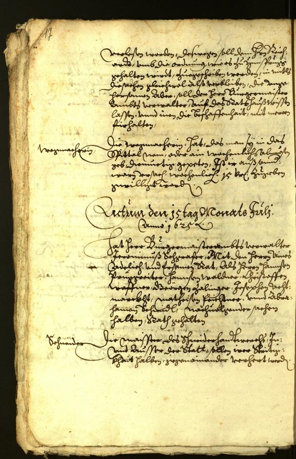 Civic Archives of Bozen-Bolzano - BOhisto Minutes of the council 1625 