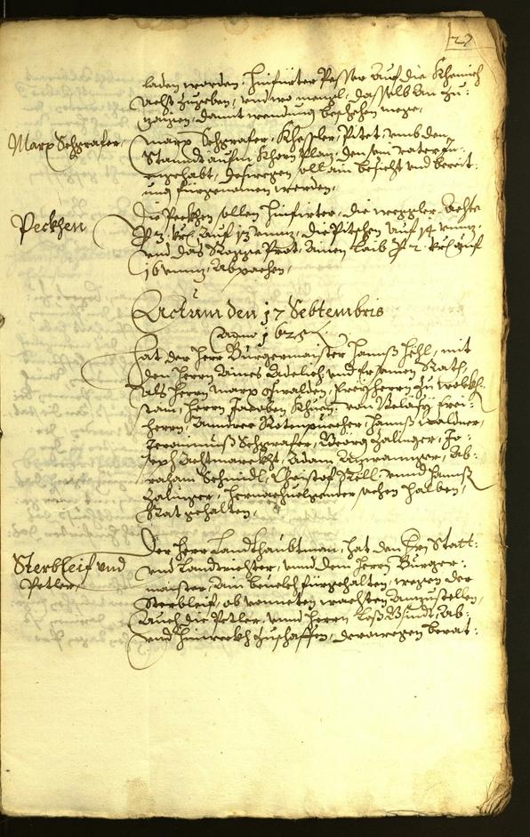 Civic Archives of Bozen-Bolzano - BOhisto Minutes of the council 1625 