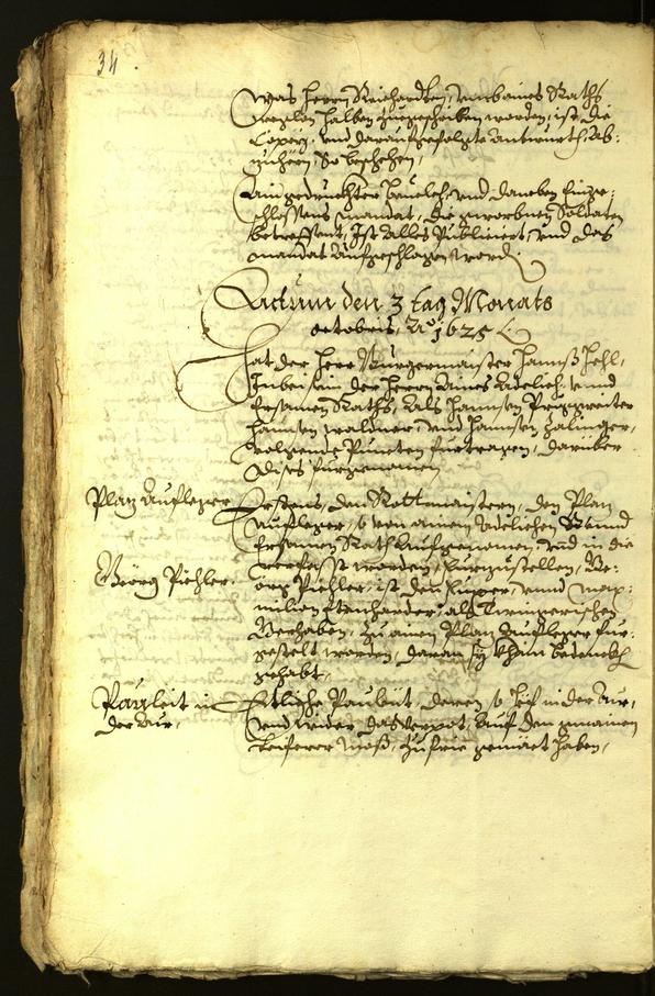 Civic Archives of Bozen-Bolzano - BOhisto Minutes of the council 1625 