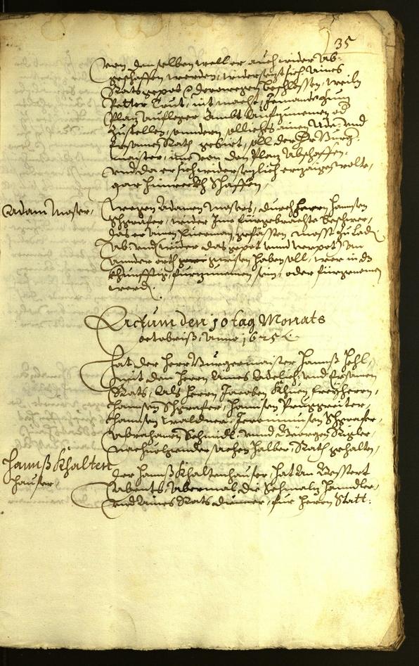 Stadtarchiv Bozen - BOhisto Ratsprotokoll 1625 