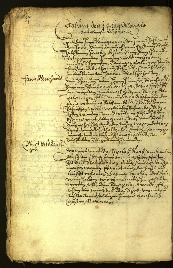 Civic Archives of Bozen-Bolzano - BOhisto Minutes of the council 1625 