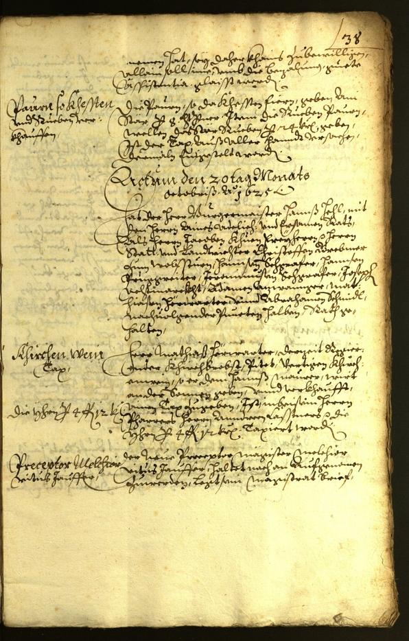 Civic Archives of Bozen-Bolzano - BOhisto Minutes of the council 1625 