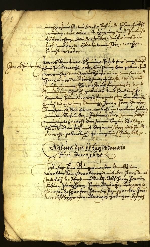 Archivio Storico della Città di Bolzano - BOhisto protocollo consiliare 1625 