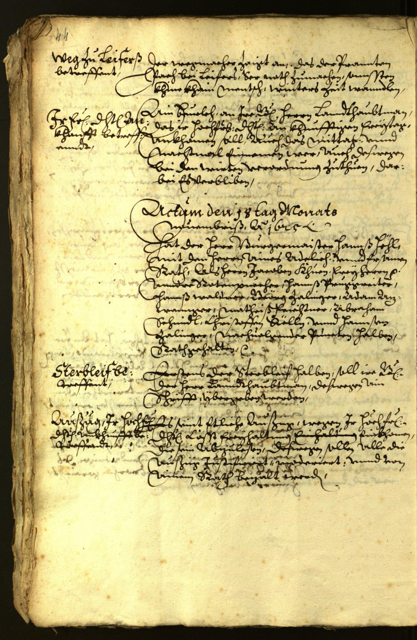 Civic Archives of Bozen-Bolzano - BOhisto Minutes of the council 1625 