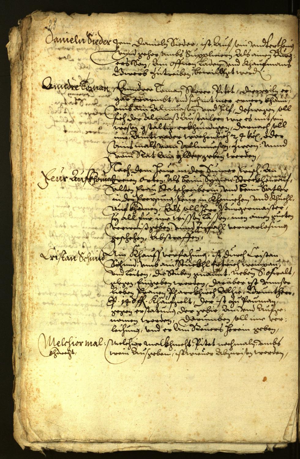 Civic Archives of Bozen-Bolzano - BOhisto Minutes of the council 1625 