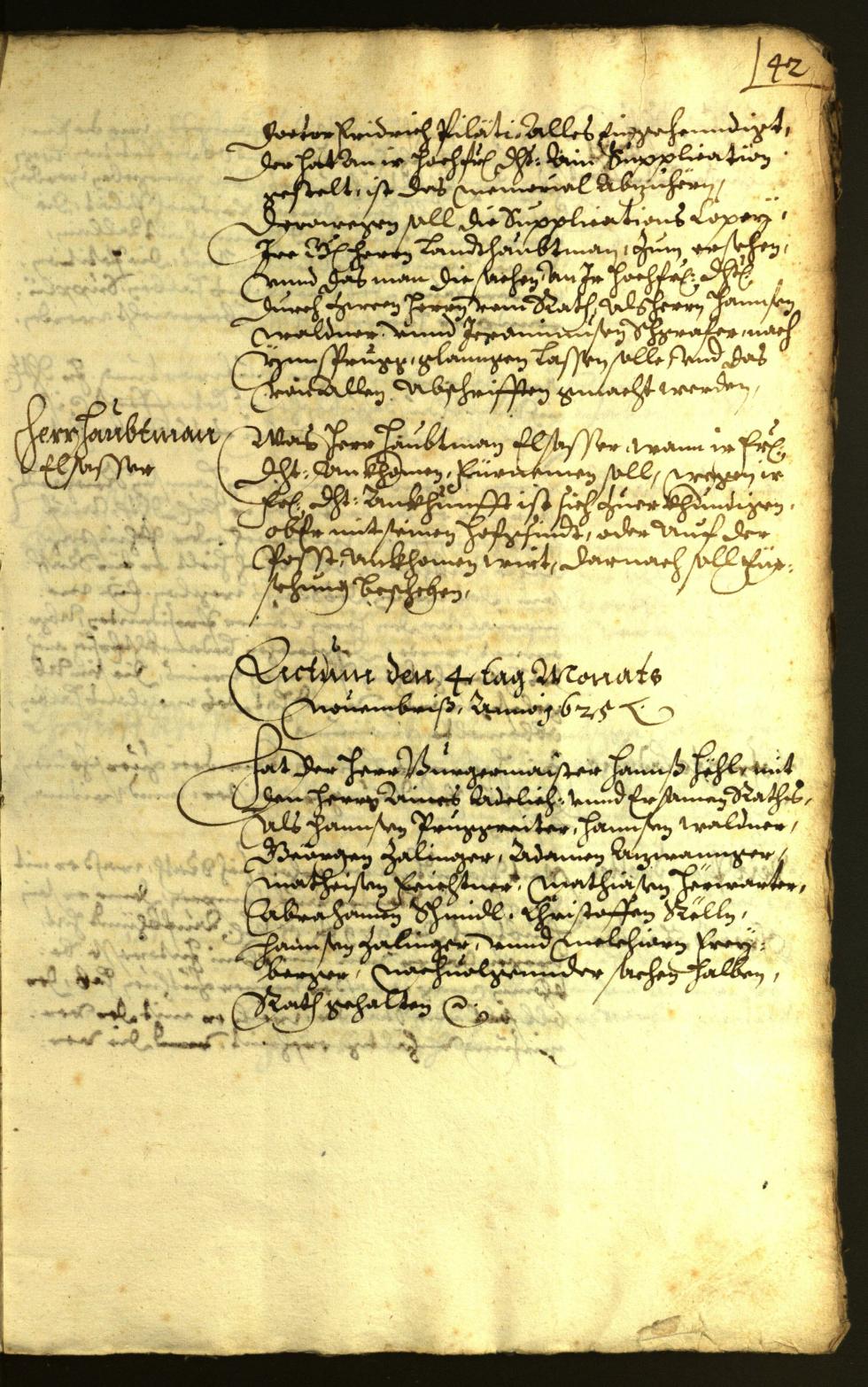 Stadtarchiv Bozen - BOhisto Ratsprotokoll 1625 