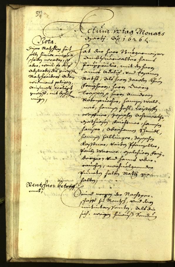 Archivio Storico della Città di Bolzano - BOhisto protocollo consiliare 1626 