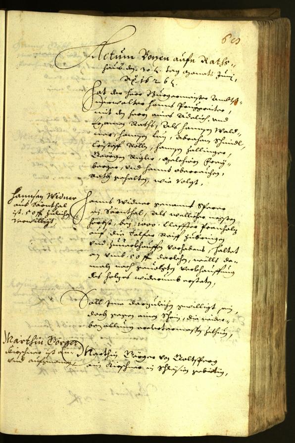 Civic Archives of Bozen-Bolzano - BOhisto Minutes of the council 1626 