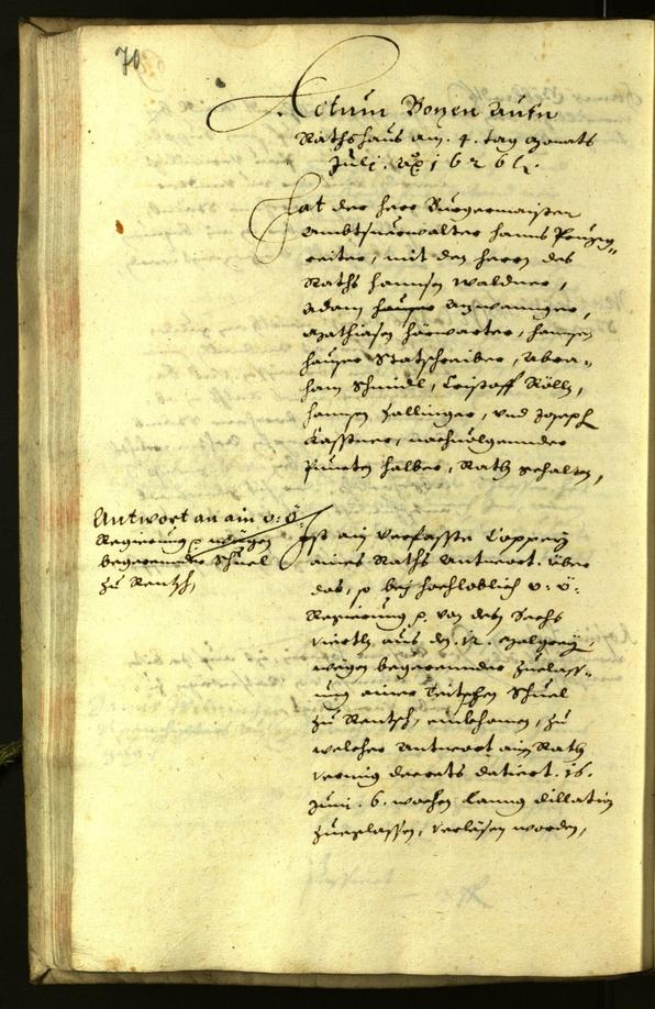 Civic Archives of Bozen-Bolzano - BOhisto Minutes of the council 1626 