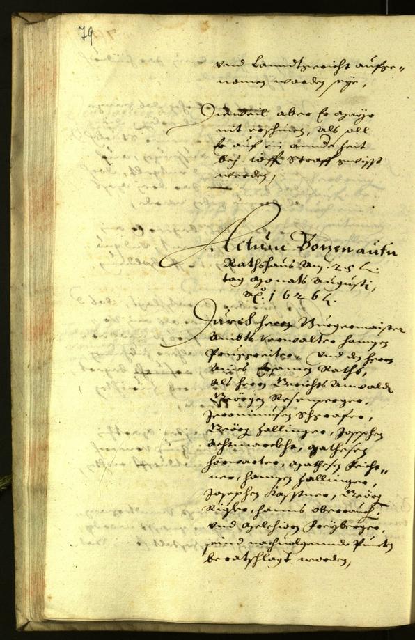 Stadtarchiv Bozen - BOhisto Ratsprotokoll 1626 