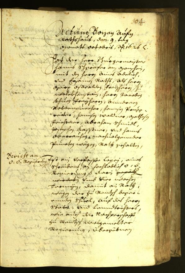 Archivio Storico della Città di Bolzano - BOhisto protocollo consiliare 1626 