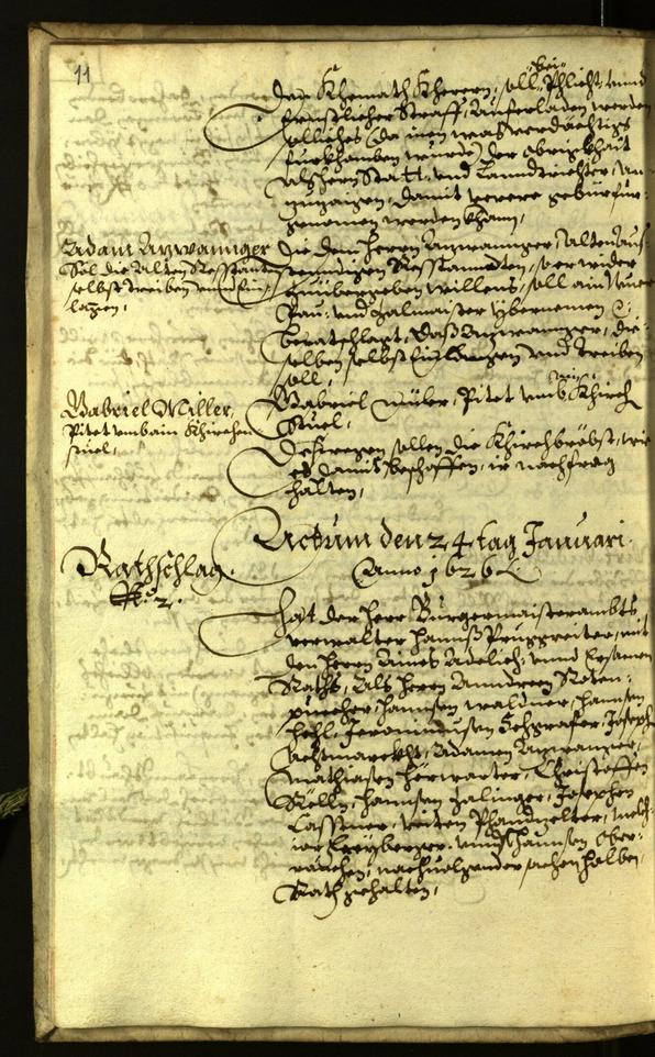 Stadtarchiv Bozen - BOhisto Ratsprotokoll 1626 